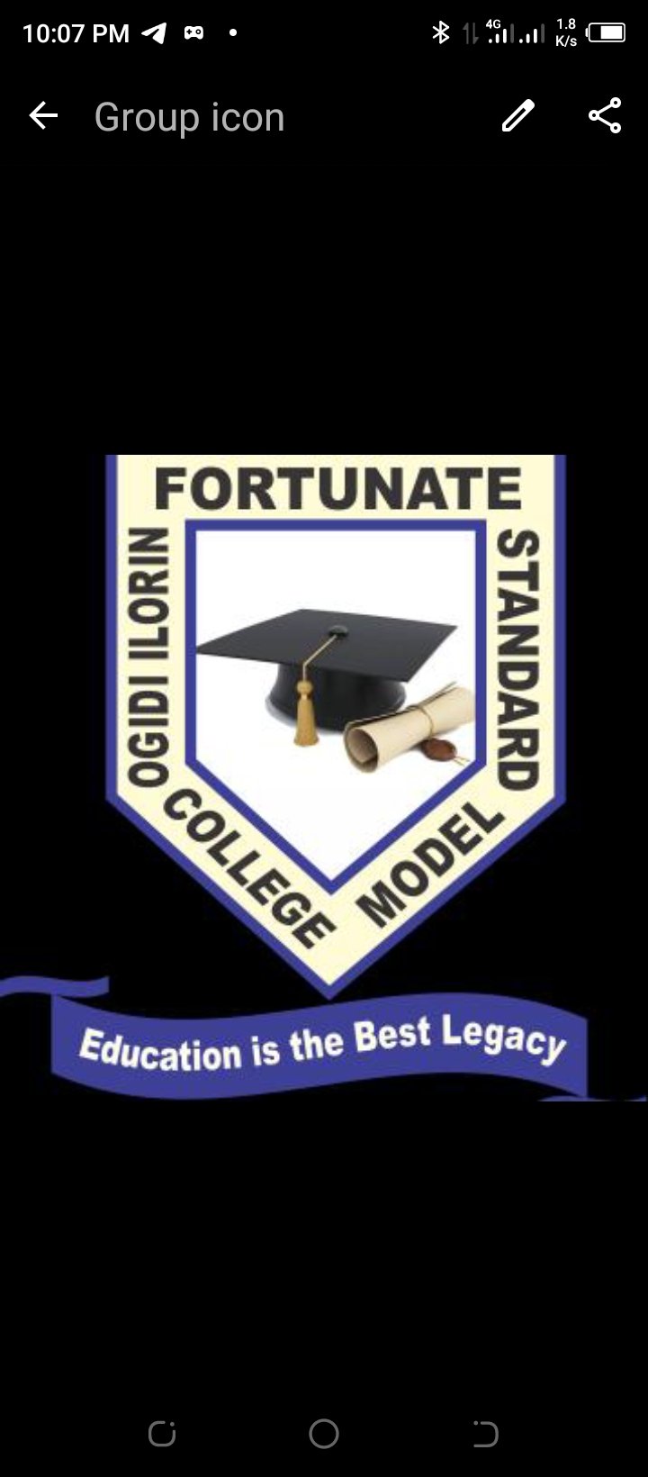 fortunate standard model college ilorin Logo